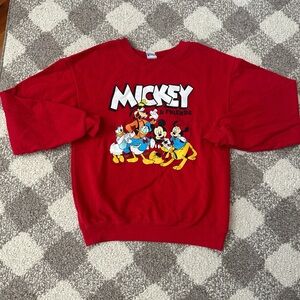 Disney Red Mickey & Friends Kids Sweatshirt